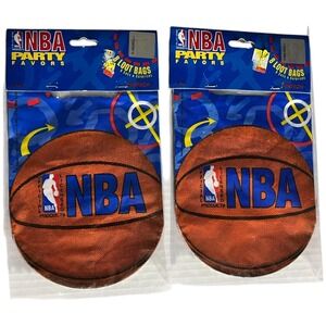 2 Sets of 8 Loot Bags (16 Total Bags) Vintage NBA Party Favors Pentech 1995